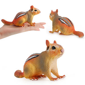 Lelewu iluminación <span class=keywords><strong>animal</strong></span> salvaje modelo conejillo de indias ratón topo ardilla PVC decoración de mano sólida - Product Image 4