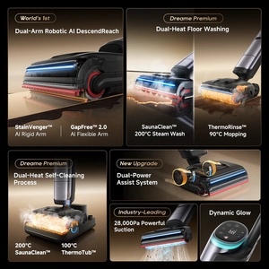 <span class=keywords><strong>Aspirateur</strong></span> sans fil Dreame H16 Pro Steam One Step Wet & Dry avec base autonettoyante, lavage intelligent, désinfection et aspiration puissante - Product Image 6