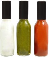 Botol saus panas 5oz / 150ml botol kaca minyak Woozy bening botol saus untuk saus & stoples kaca