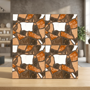 Carreaux de sol en céramique antidérapants modernes et rustiques 400x400mm, finition mate, porcelaine, terrazzo, design d'intérieur - Product Image 5