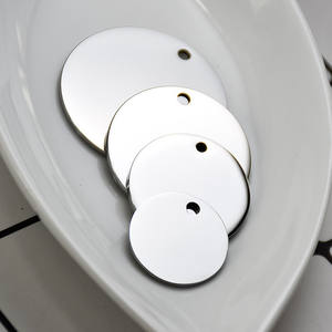 15, 18, 20, 25, 30, 35, 40 мм, круглые подвески из нержавеющей стали с лазерной гравировкой, заготовки - Product Image 3