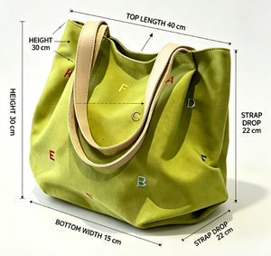 Avocado Green <b>Canvas</b> Tote Bag with Custom Logo & Color Large Capacity Shoulder <b>Handbag</b> for Travel & Shopping - Product Image 2