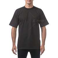Personnalisé de haute qualité 100% coton hommes couleur unie t-shirts vierges Pro Club poids lourd lâche goutte épaule surdimensionné t-shirt