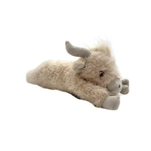 Highland Cow Plush <b>Toy</b> <b>Soft</b> <b>Stuffed</b> Animal For Kids Birthday Gift 2 To 4 Years Unisex White Color Pp Cotton Fill - Product Image 5