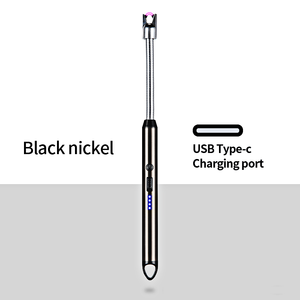 Penjualan laris pemantik lilin listrik busur isi ulang USB pemantik dapat ditarik dengan tampilan baterai LED yang ditingkatkan sakelar pengaman - Product Image 2