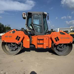 <span class=keywords><strong>Rodillo</strong></span> Compactador de Doble Tambor HAMM HD128 Usado de Alta Calidad con Ruedas de Acero Doble y Accionamiento Totalmente Hidráulico - Product Image 1