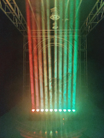 Luz Móvil de Cabeza con Haz de Luz LED RGBW de 10x40W, Equipo Profesional para DJ, Discoteca, Fiesta, Club Nocturno, Pista de Baile y Bar