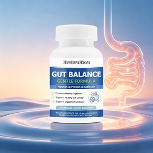 Muhua Gut Balance, formule douce, 60 capsules, complément alimentaire avec DGL, gingembre et feuille d'<span class=keywords><strong>artichaut</strong></span> pour une immunité améliorée - Product Image 2