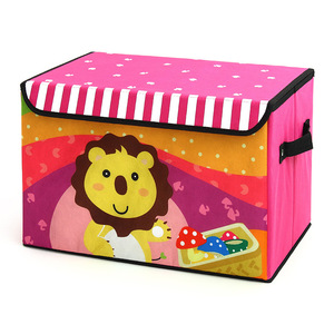 Chất Lượng Cao Đóng Mở Có Thể Gập Lại Trẻ Em Đồ Chơi Lưu Trữ Hộp Thùng Hình Chữ Nhật Vải Vải Tổ Chức Với Nắp Cho Trẻ Em Phòng Ngủ Phòng Chơi - Product Image 3