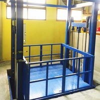 Plateforme élévatrice hydraulique à rail de guidage extérieur pour le levage de marchandises