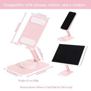 Gifts for Girls Flexible Metal Non-slip 360 Degree Desk Medal Foldable Mobile Phone & <b>Tablet</b> <b>Holder</b> - Product Image 6