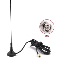 Antenne amplificatrice de microphone sans fil à gain élevé, transmission 433 MHz, antenne radio à base magnétique puissante, connecteur BNC