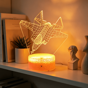 7 Kinds of Color Changing Airplane Acrylic 3d Led <b>Lights</b> <b>for</b> Children's Birthday Gift - Product Image 5