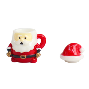 <b>Mini</b> Santa Claus Tea Cup Set Resin Flatback Cabochon for DIY Miniature Christmas Food Play Cream Glaze Handcrafted Accessories - Product Image 6