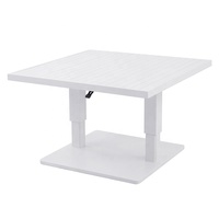 de patio moderne chaises 8 places meubles de jardin extérieur ensembles de salle à manger en corde d'aluminium de 9 pièces