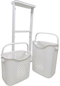 Cestas de Almacenamiento Modernas y Ecológicas de Plástico PP para Baño, Diseño con Ruedas para Ropa, Lavandería y Hogar - Product Image 2