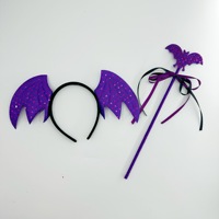 Ensemble de 4 pièces pour déguisement de sorcière, araignée, chauve-souris, fée, baguette magique, tenue de fête pour filles, costumes de carnaval, sorcier, vampire