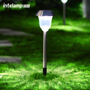 Intelamp in acciaio inox impermeabile vie luci per esterni <span class=keywords><strong>LED</strong></span> prato fata luce solare pali per il <span class=keywords><strong>giardino</strong></span> - Product Image 1