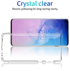 Antichoc transparent acrylique dur couverture arrière pare-chocs en tpu souple 2 in1 étui de téléphone pour <span class=keywords><strong>Samsung</strong></span> galaxy <span class=keywords><strong>S10</strong></span> - Product Image 2