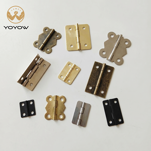 Bisagra de mariposa de latón antiguo de 180 grados, herraje decorativo para joyería, regalos, cajas de madera, muebles y gabinetes - Product Image 1