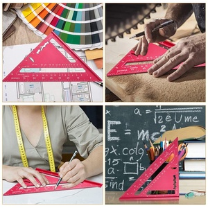 Báscula <span class=keywords><strong>de</strong></span> <span class=keywords><strong>aluminio</strong></span> <span class=keywords><strong>de</strong></span> 7 pulgadas, regla cuadrada <span class=keywords><strong>de</strong></span> <span class=keywords><strong>carpintero</strong></span>, ángulo cuadrado, triángulo - Product Image 6