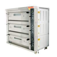 3-laags Deck Oven Multifunctionele Meerlaagse Duurzame Deck Oven 380v Geschikt voor Supermarkten en Foodservice Bedrijven