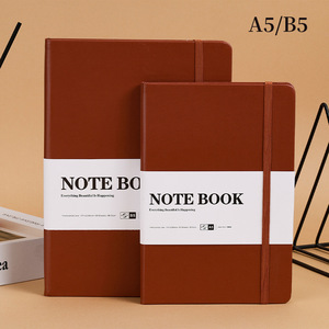 A5 B5 PU Cứng Bìa Máy Tính Xách Tay Bookmark Ban Nhạc Đàn Hồi Cuộc Họp Phút Nhật Ký Trường Văn Phòng Văn Phòng Phẩm Nhà Cung Cấp Biểu Tượng Tùy Chỉnh - Product Image 6