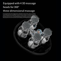 Masseur de tête portable sans fil à 3 modes de vitesse, étanche, grattoir de tête pour la croissance des cheveux et la relaxation du stress