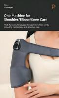 3-in-1 Beheizter Vibrationsmassager für Knie, Schulter, Ellbogen, Moxa-Pad, Einstellbare Wärme und Vibration, Kabelloser Tragbarer Gelenkentlastungs-Massager
