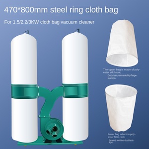 Sac à poussière en <span class=keywords><strong>feutre</strong></span> supérieur pour aspirateur industriel de travail du bois, non tissé, antistatique, filtre <span class=keywords><strong>souffleur</strong></span>, collecteur de poussière - Product Image 4