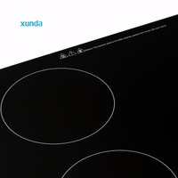 Estufa de Cocina Eléctrica de Inducción con Pantalla Táctil de 4 Placas Infrarrojas, Estilo Europeo, de Fábrica Xunda, Venta al Por Mayor
