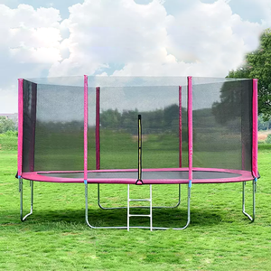 Trampoline à ressorts pour intérieur et extérieur avec filet <span class=keywords><strong>de</strong></span> protection, rond, pour adultes et enfants, usage intensif, parc <span class=keywords><strong>de</strong></span> <span class=keywords><strong>jeux</strong></span> - Product Image 4