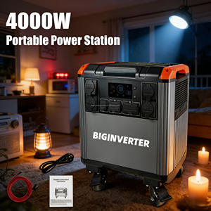 BIGINVERTER 4000W Centrale Électrique Portable Haute Capacité LiFePO4 pour Vie Hors Réseau et Opérations de Secours en Cas de Panne de Courant - Product Image 3