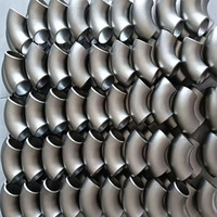 Elbow LR 90 Derajat Baja Karbon GOST 17375 St20 DN200 SCH40 1.5D Butt Weld untuk Pabrik Uap Kogenerasi