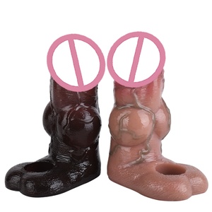 SXXY Lifelike Realistic Male Penis Enlargement Device Knot With Anti-drop Silicone Cock Cover Extender Sex Toy for Couples - Product Image 1