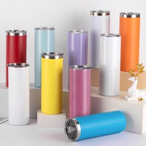 Vasos de 20 oz de Doble Pared con Aislamiento al Vacío, Vasos Rectos para Sublimación con Purpurina - Product Image 5