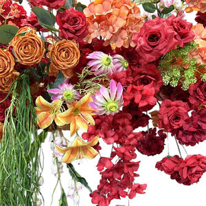 Nouvelle conception, marque JINHAO, arche de fleurs artificielles suspendues en forme de rose pour mariage, triangles, rangées d'<span class=keywords><strong>action</strong></span>, décorations de fête, inspirer - Product Image 1