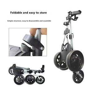 Chariot de golf pliable multifonctionnel en aluminium léger avec une vitesse de 5 km/h et une capacité de charge de plus de 50 kg GT101201 Multifonctionnel 3 - Product Image 4