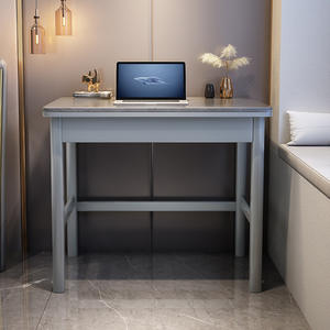 Bureau pliable en bois de luxe léger, dissipation de la chaleur, bureau d'étude à domicile, écriture, petit appartement, chambre à coucher, minimaliste, moderne, bureau - Product Image 6