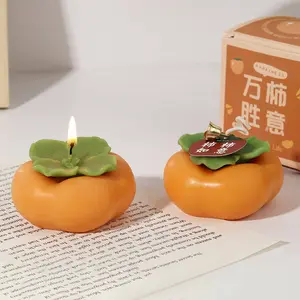 Tiktok Hot Bruiloftsfeest Persimmon Aromatherapie Geurkaarsen Mode Creatieve Huisdecoratie Geurkaars Voor Cadeau