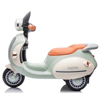 Voiture et moto électriques pour enfants, jouet à piles en plastique à 3 roues pour les enfants de 2 à 4 ans
