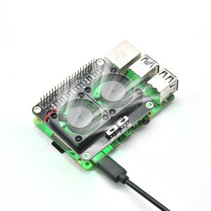Placa de Expansión con Doble Ventilador para Raspberry Pi 5/4B, con Refrigeración Activa y Luz Ambiental LED - Product Image 4