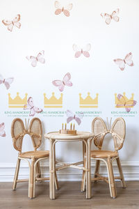 Silla de ratán duradera hecha a mano para niños, para fiesta de cumpleaños, decoración de eventos, banquete de boda, Baby Shower, proveedor de muebles, exportador - Product Image 2