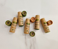 Push up 10g baume à lèvres dans un tube en papier bio logo personnalisé contenant déodorant biodégradable 100% bâton de papier Kraft naturel