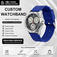 Bracelet de montre intelligente en silicone souple réglable à libération rapide, étanche pour la plongée, 22 mm, bracelet de remplacement