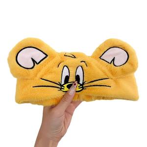 ربطة شعر كرتونية لطيفة على شكل قطة وفأر للنساء بالجملة، عصابة رأس مرنة لغسل الوجه والعناية به، إكسسوار شعر ممتع على شكل حيوانات - Product Image 6