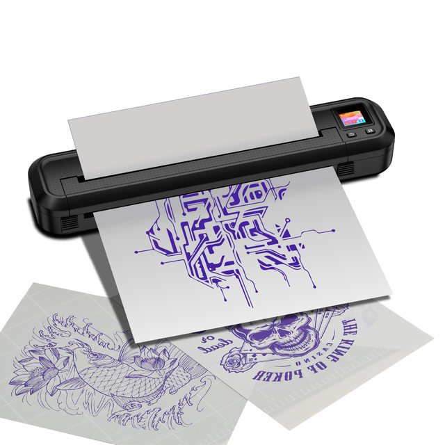 MHT-500 Cheap Model Portable Tattoo Printing Machine Thermal Stencil Copier Printer Tattoo Printer Blue Tooth A4 Size
