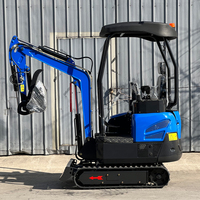 CE/EPA gratis pengiriman 1.8 Ton ekskavator Mini hidrolik Cina mesin penggali penggali gratis ember 1.5 Ton penggali perayap