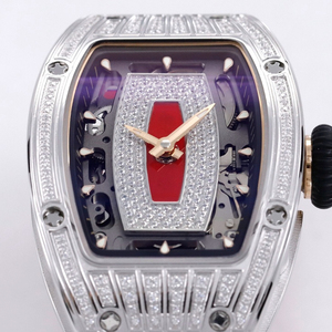 Ladies' Titanium Alloy Diamond-<b>Set</b> Automatic Mechanical <b>Watch</b> 07-01 Luxury <b>Watch</b> - Product Image 3