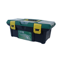 Boîte à outils portable antivol robuste à double boucle de 14 pouces 340x180x130 mm Ensemble de boîtes de rangement pour outils à main en plastique pour la maison
